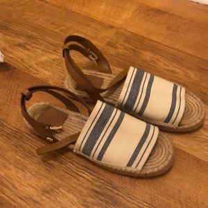 Tory Burch Open-Toe Espadrilles